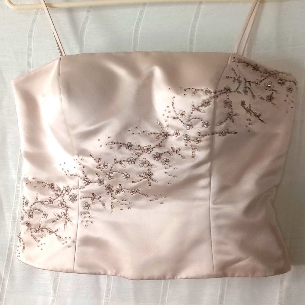 Elegant Cami, Embroidered, Sz 12, NWOT